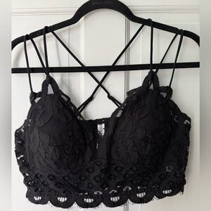Zenana Outfitters Black Lace Bralette Size 2X